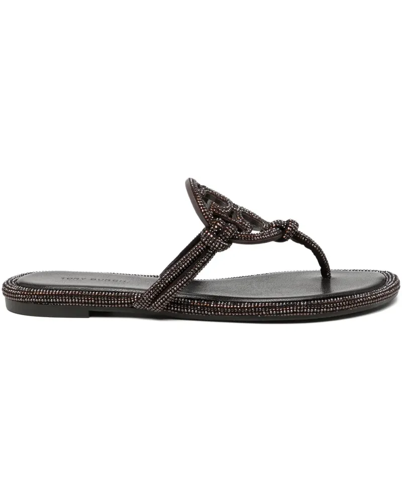 Tory Burch Sandalen mit Kristallen - Braun Braun