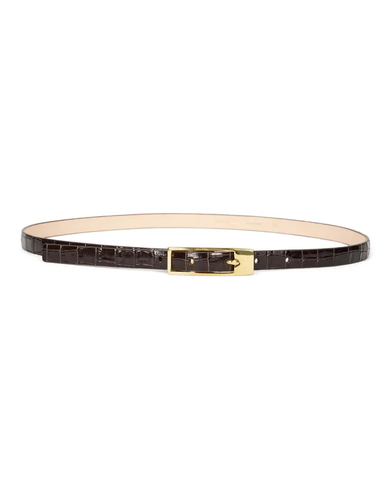 Paul Smith crocodile-effect buckle belt - Braun Braun