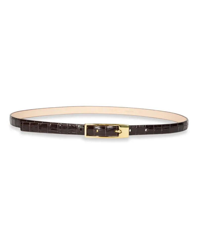 Paul Smith crocodile-effect buckle belt - Braun Braun
