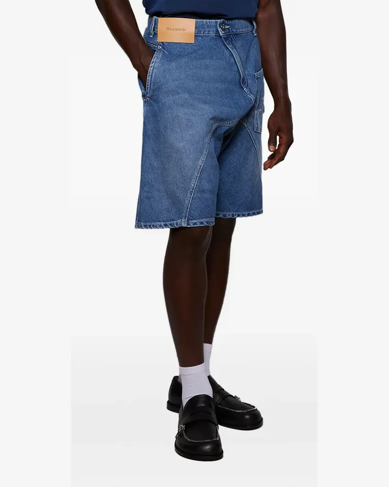 J.W.Anderson Jeans-Shorts mit Anker-Detail - Blau Blau