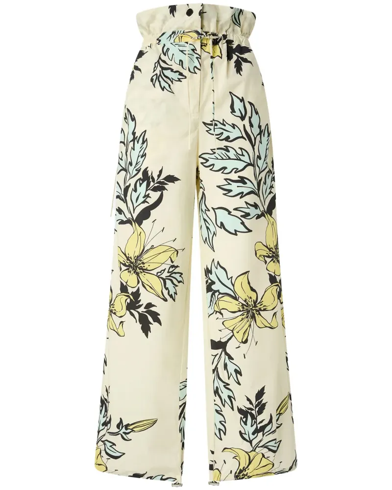 Pinko Palazzohose mit Blumen-Print - Nude Nude