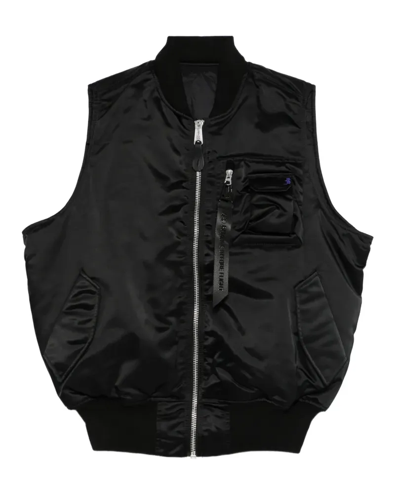 Alpha Industries MA-1 gilet - Schwarz Schwarz