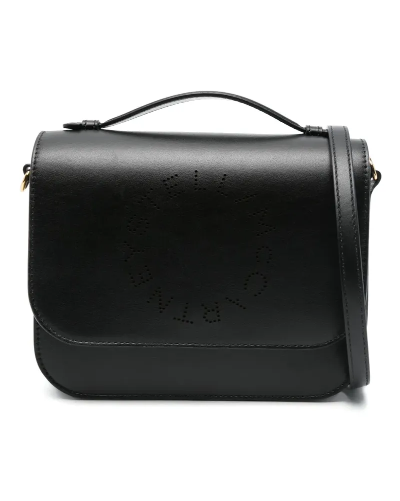 Stella McCartney Umhängetasche mit perforiertem Logo - Schwarz Schwarz