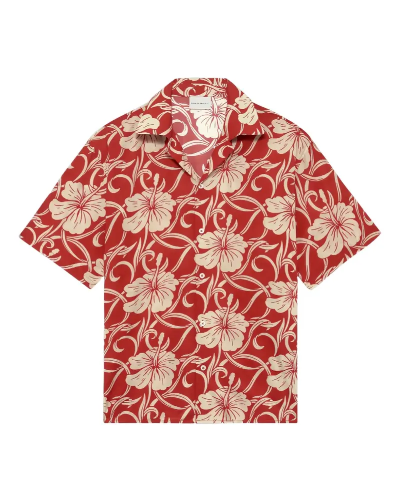 Drôle de Monsieur floral shirt - Rot Rot
