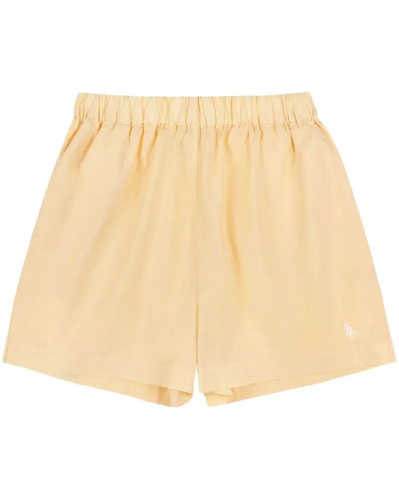 SPORTY & RICH SRC Shorts mit elastischem Bund - Gelb Gelb