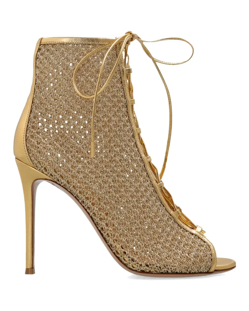 Gianvito Rossi Resille lace-up sandals - Gold Gold