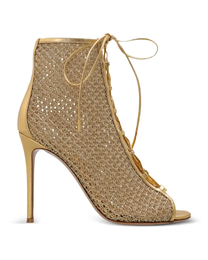 Gianvito Rossi Resille lace-up sandals - Gold Gold