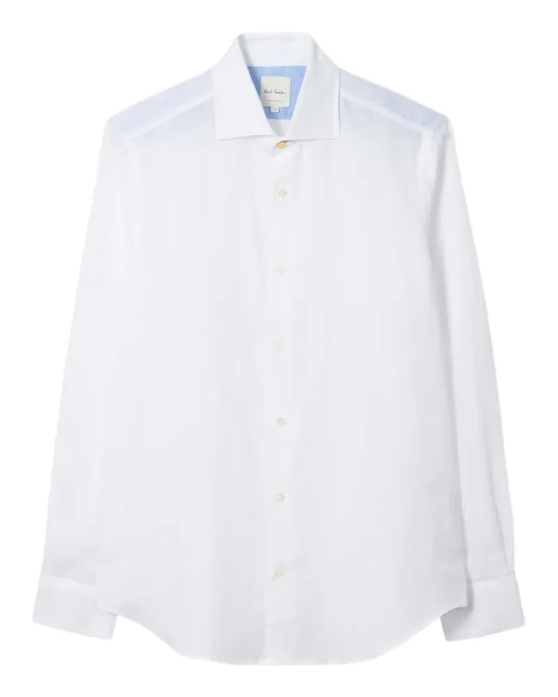 Paul Smith slim-fit linen shirt - Weiß Weiß