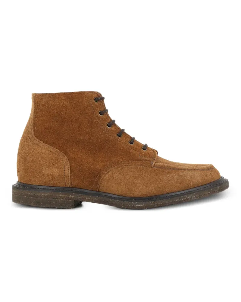 Sanders Schnürstiefel aus Wildleder - Braun Braun