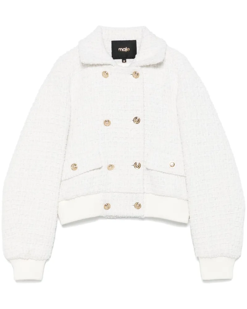 Maje Jacke aus Tweed - Nude Nude