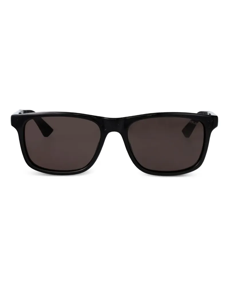 Montblanc Sonnenbrille mit eckigem Gestell - Schwarz Schwarz
