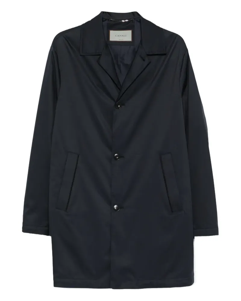 Canali Einreihiger Mantel - Blau Blau