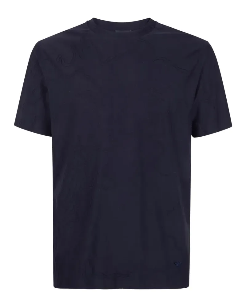 Emporio Armani patterned T-shirt - Blau Blau