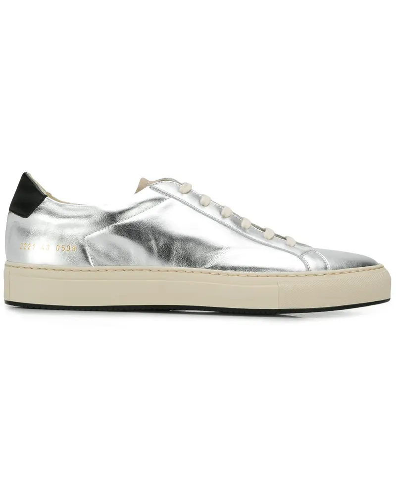 Common Projects Sneakers im Metallic-Look - Silber Silber