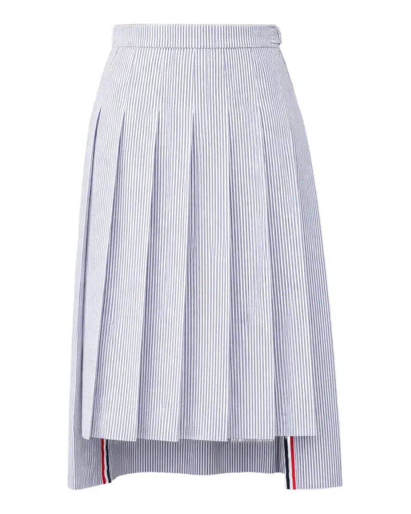 Thom Browne pleated midi skirt - Weiß Weiß