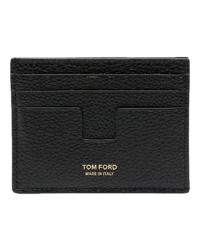 Tom Ford Kartenetui mit Logo-Print - Schwarz Schwarz