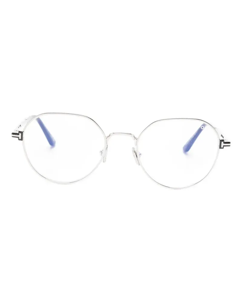 Tom Ford metal round frame glasses - Silber Silber