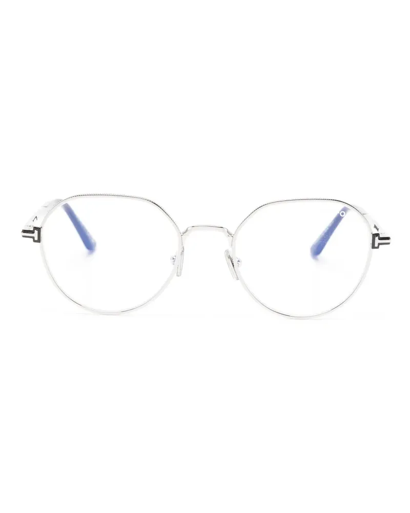 Tom Ford metal round frame glasses - Silber Silber