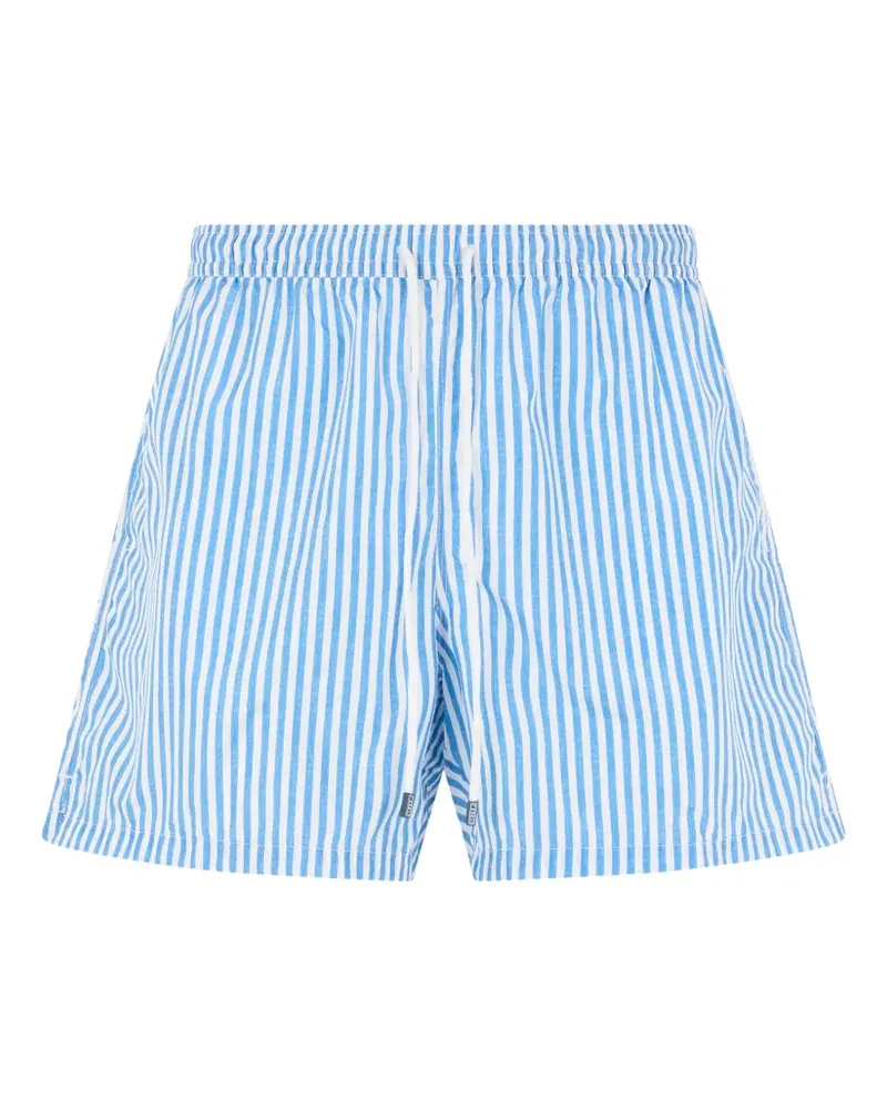 Fedeli striped drawstring swim shorts - Blau Blau