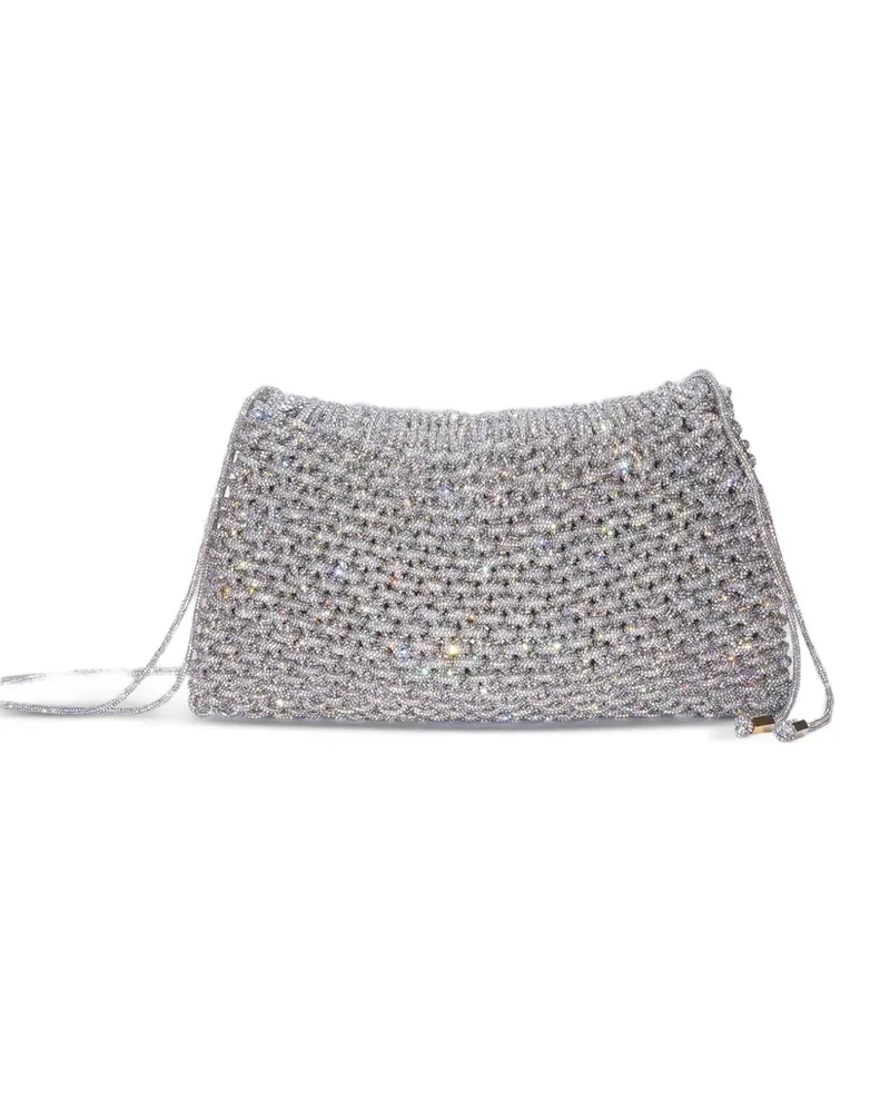 HIBOURAMA Penelope crystal-embellished shoulder bag - Silber Silber