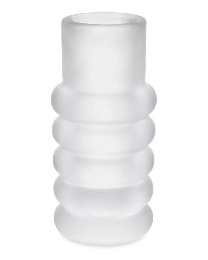 Tom Dixon Press Vase mit mattem Schaft - Weiß Weiß