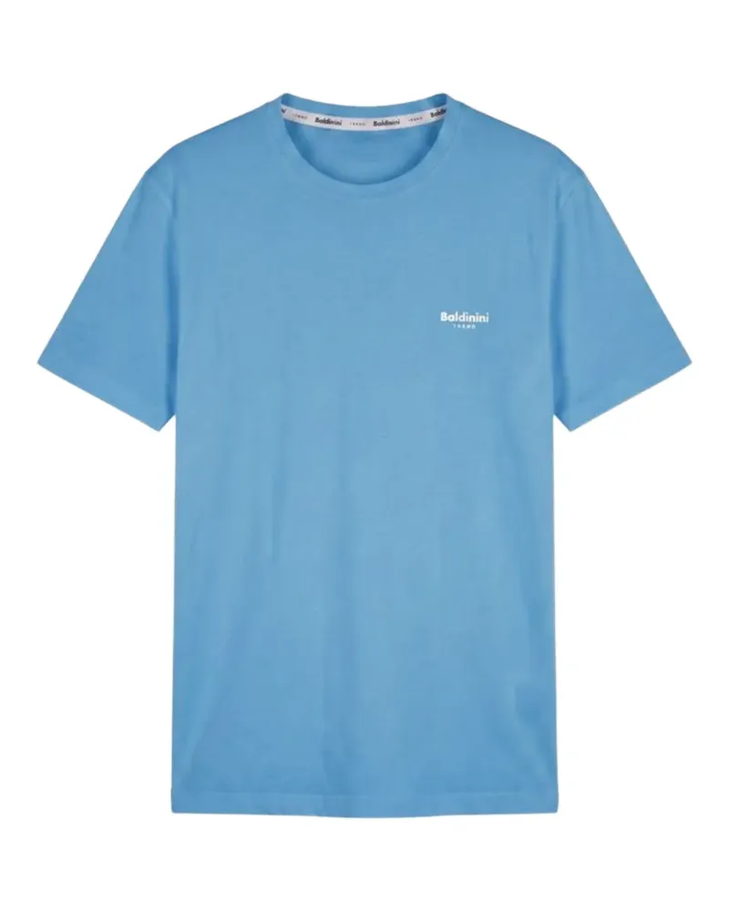 Baldinini logo-print cotton T-shirt - Blau Blau
