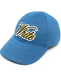 OFF-WHITE Baseballkappe mit Logo-Stickerei Blau