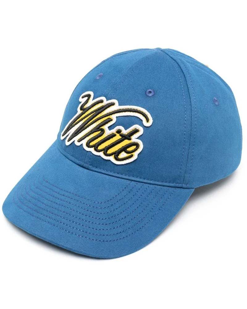 OFF-WHITE Baseballkappe mit Logo-Stickerei - Blau Blau