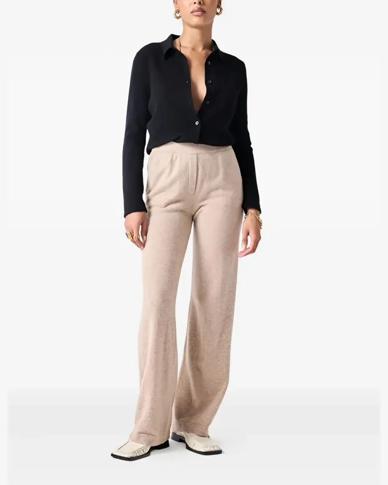 Not Shy side-pocket knitted trousers - Nude Nude