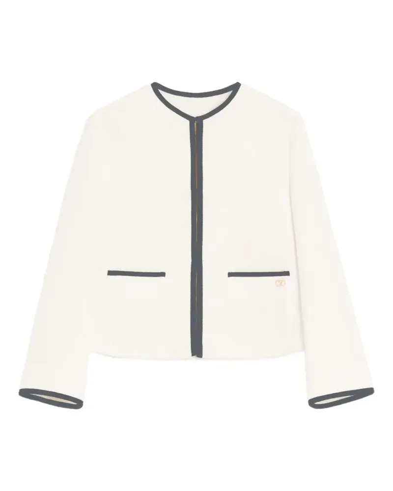 Valentino Garavani Canestrello cotton tweed jacket - Weiß Weiß