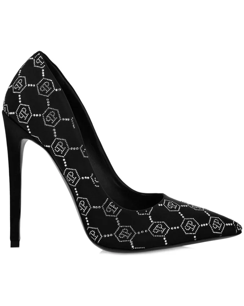 Philipp Plein Decollete Pumps 120mm - Schwarz Schwarz