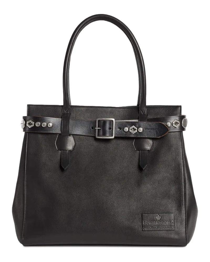 Dsquared2 Handtasche aus Leder - Schwarz Schwarz