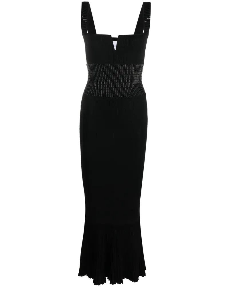 GALVAN Kleid mit Kristallen - Schwarz Schwarz