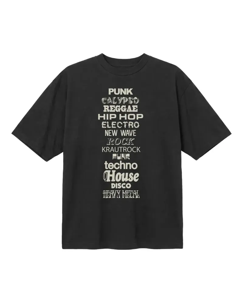 HTC Hollywood Trading Company Music graphic-print T-shirt - Schwarz Schwarz
