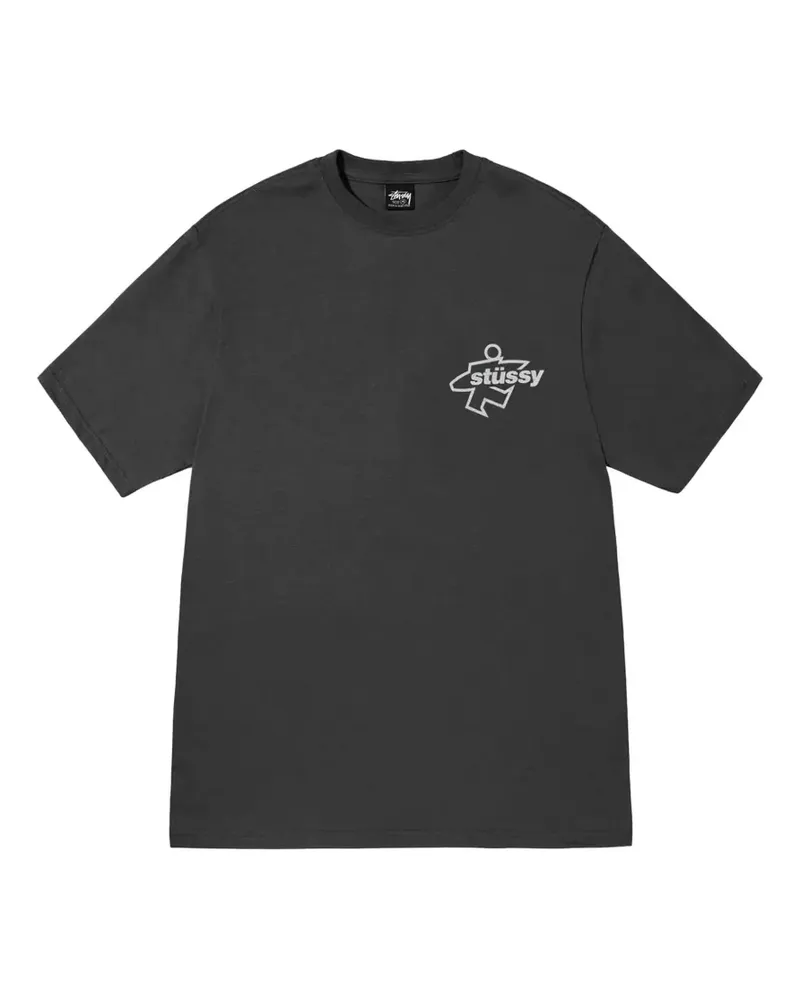 Stüssy graphic-print cotton T-shirt - Schwarz Schwarz