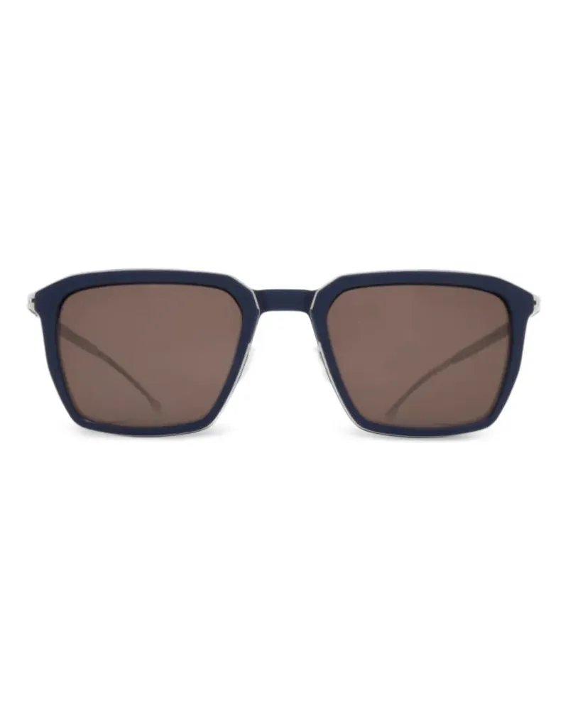Mykita Sonnenbrille mit eckigem Gestell - Blau Blau