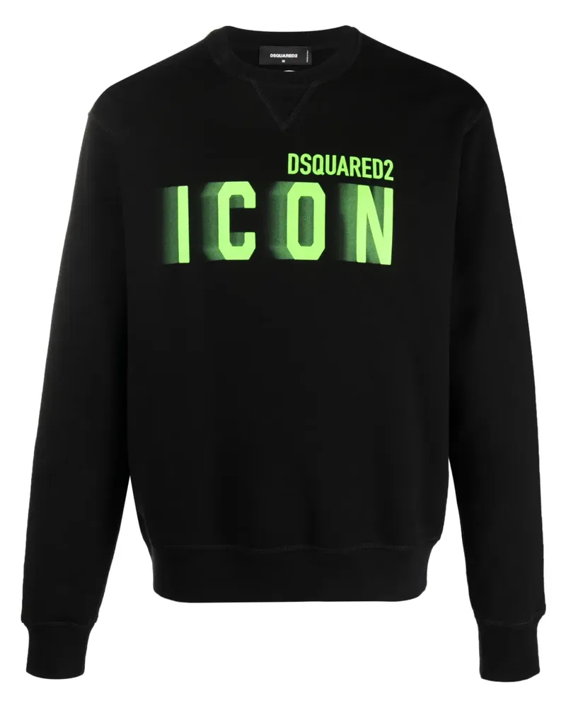 Dsquared2 Sweatshirt mit "Icon"-Print - Schwarz Schwarz