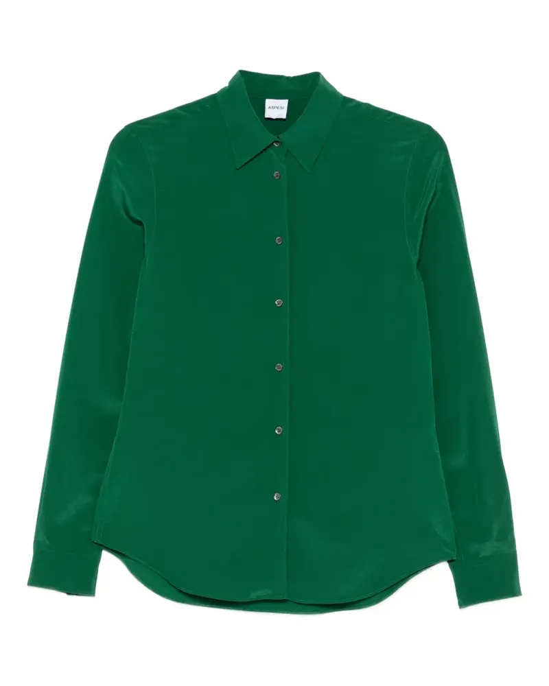 ASPESI Hemd aus Seide - Grün Grün