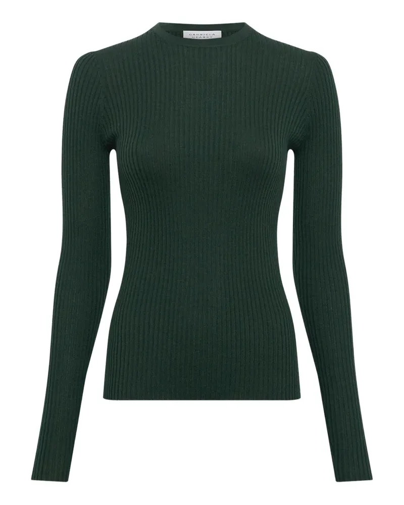 Gabriela Hearst Browning ribbed-knit T-shirt - Grün Grün