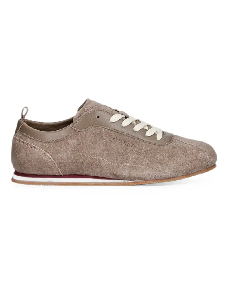 Guess Olmo logo-debossed lace-up sneakers - Braun Braun