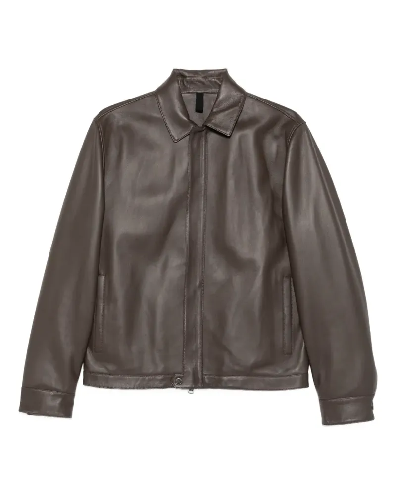 Tagliatore leather jacket - Braun Braun