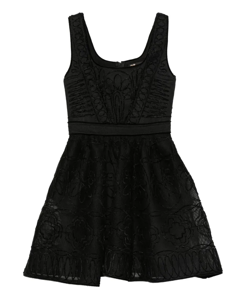 Maje floral mini dress - Schwarz Schwarz