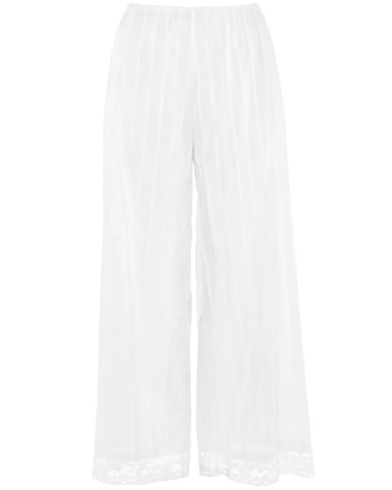 Eres Hose mit Spitzenbesatz - Weiß Weiß