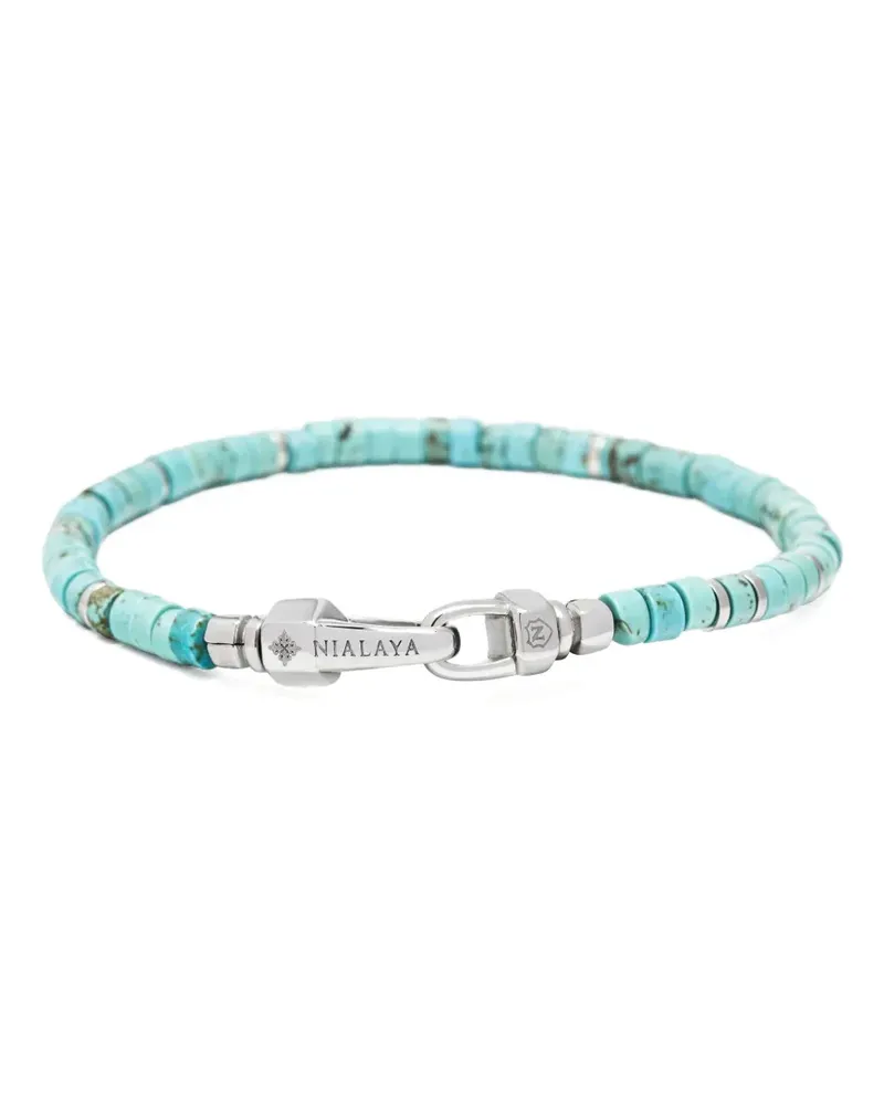 Nialaya Heishi Armband - Silber Silber