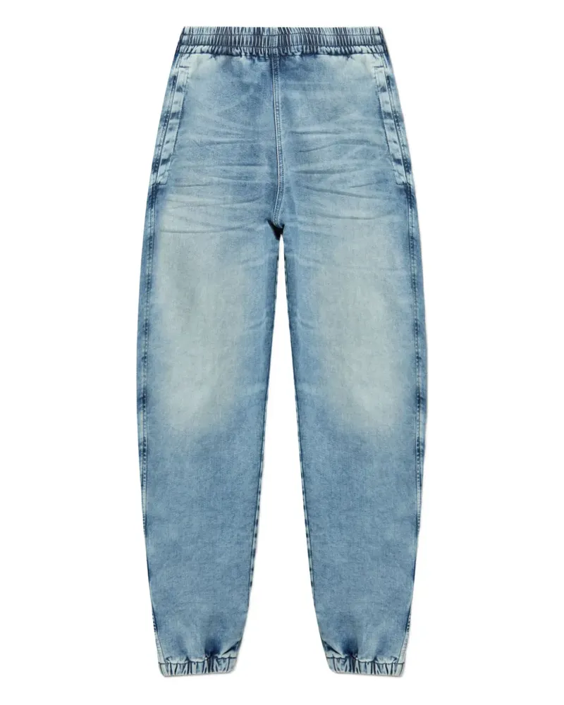 Diesel D-LABB-S Jeans mit elastischen Bündchen - Blau Blau