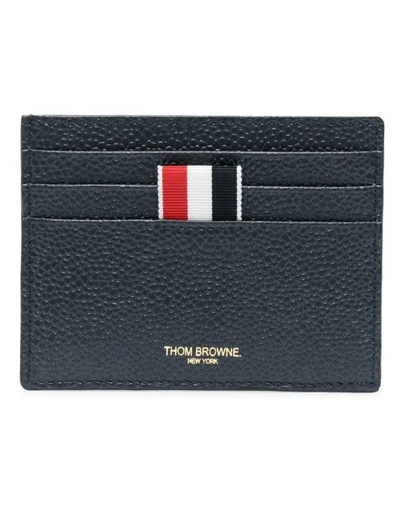 Thom Browne Kartenetui mit Ankerstickerei Blau