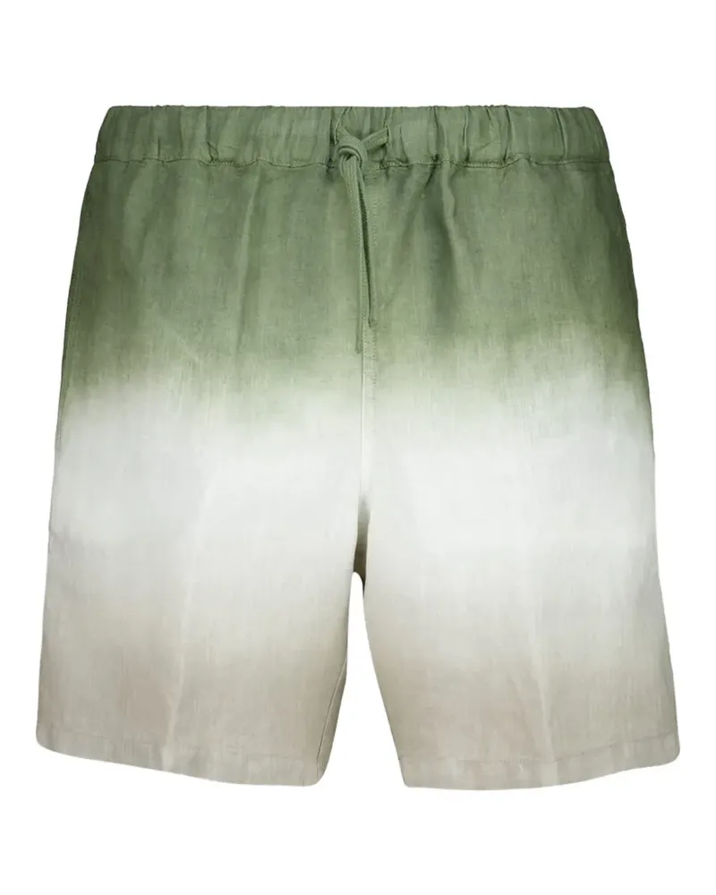 120% Lino Bermudas mit Kordelzug - Grün Grün