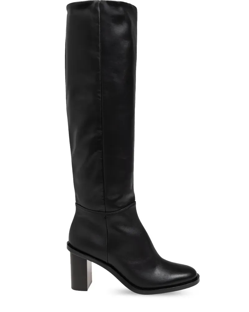 Max Mara Stiefel mit Blockabsatz 90mm - Schwarz Schwarz