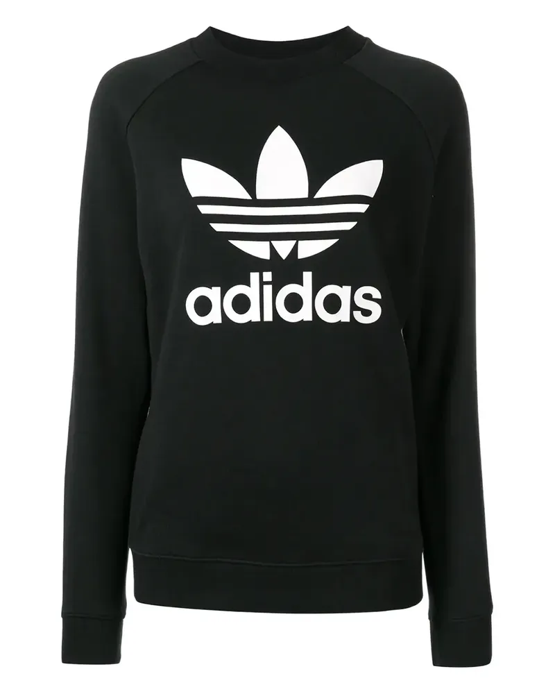 adidas Sweatshirt mit Logo - Schwarz Schwarz