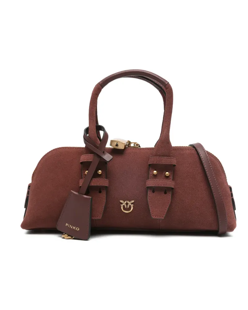 Pinko suede bowling tote bag - Rot Rot